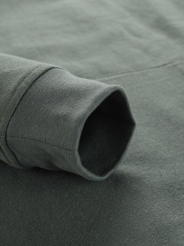 NAX Zelena moška osnovna majica s kapuco NAX Geoc