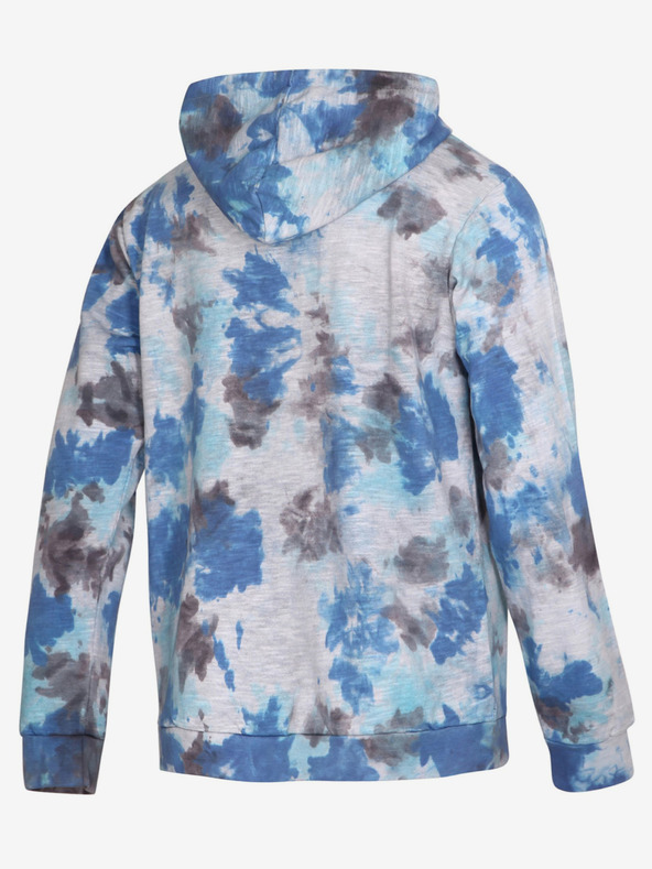 NAX Sivo-modra moška vzorčasta jopa s kapuco NAX Zenur