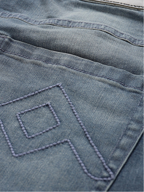 NAX Modre moške kratke hlače iz džinsa NAX FEDAB