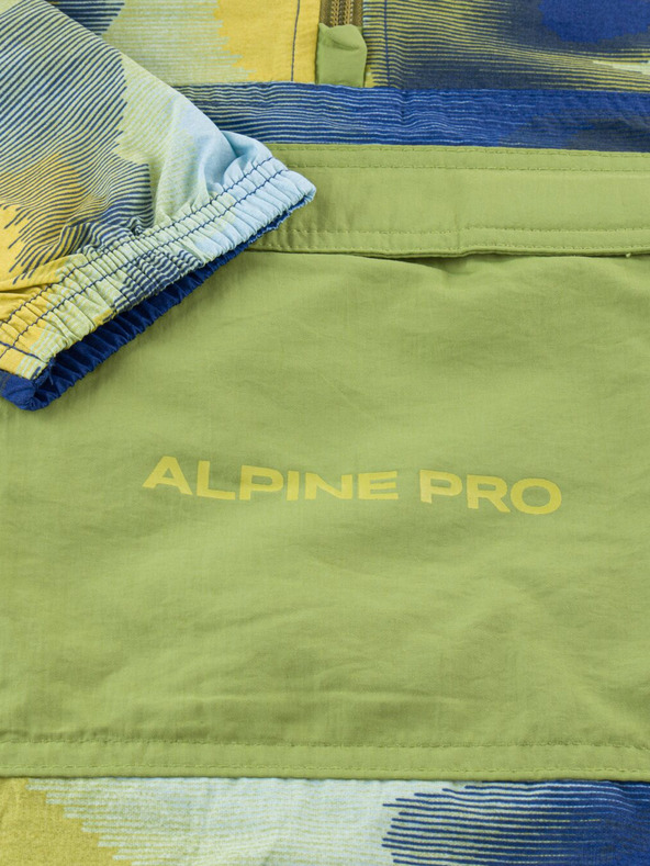 ALPINE PRO Modro-zelena otroška vodoodbojna jakna ALPINE PRO GOZERO