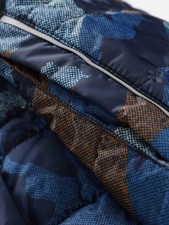 ALPINE PRO Modra otroška obojestranska zimska bunda ALPINE PRO EROMO