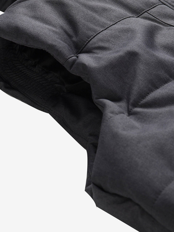 ALPINE PRO Temno siva ženska zimska prešita jopica z membrano ALPINE PRO HARDA