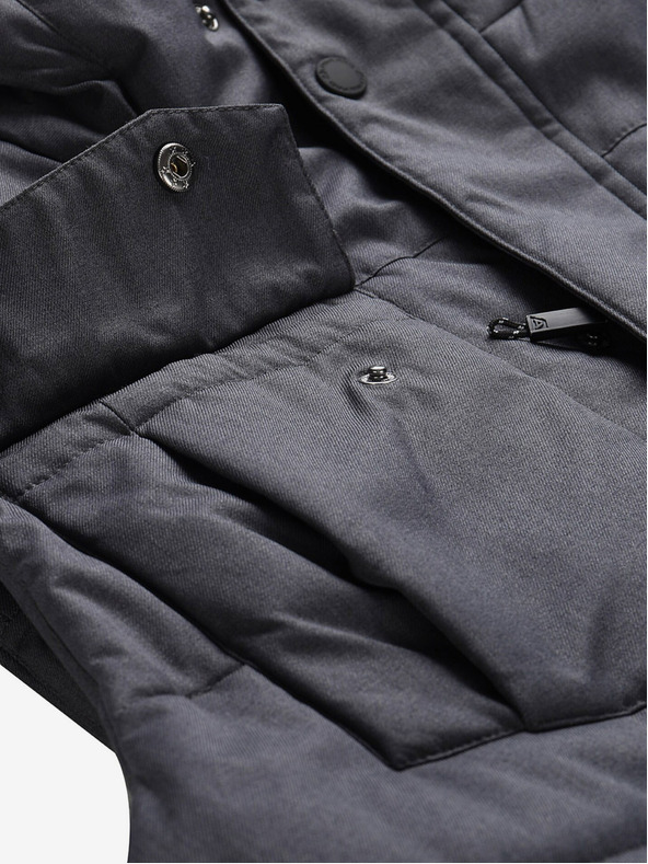 ALPINE PRO Temno siva moška zimska parka z membrano ALPINE PRO HARD