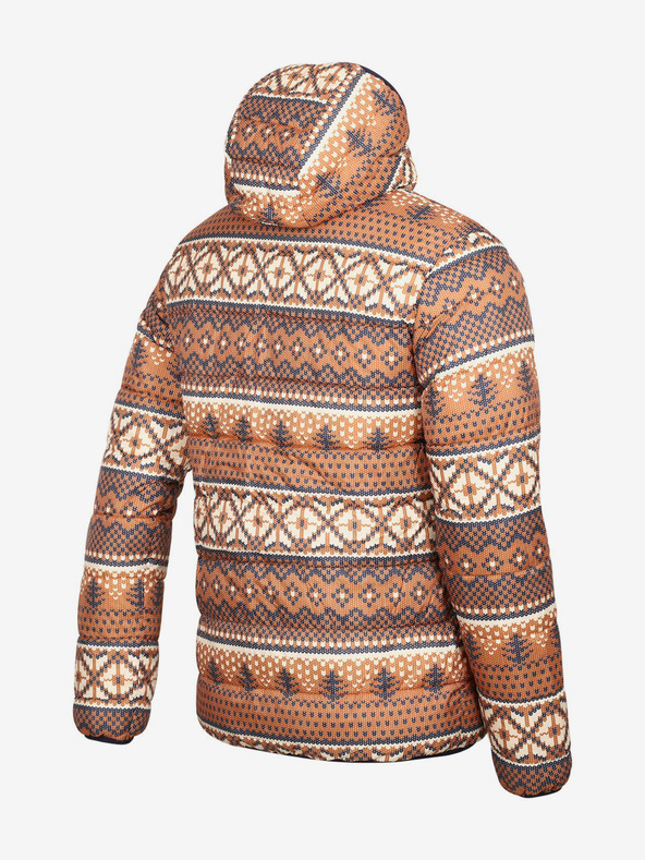 ALPINE PRO Rjava in modra moška zimska jakna ALPINE PRO EROM