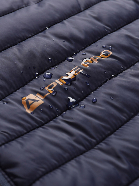 ALPINE PRO Rjava in modra moška zimska jakna ALPINE PRO EROM