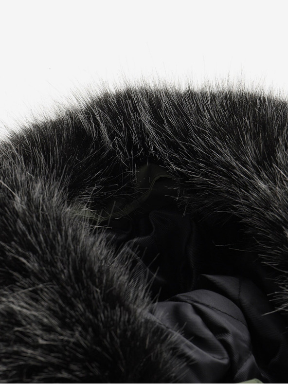 ALPINE PRO Črno-zelena otroška zimska bunda ALPINE PRO EGYPO