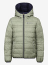 ALPINE PRO Kaki-modra otroška reverzibilna zimska bunda ALPINE PRO EROMO