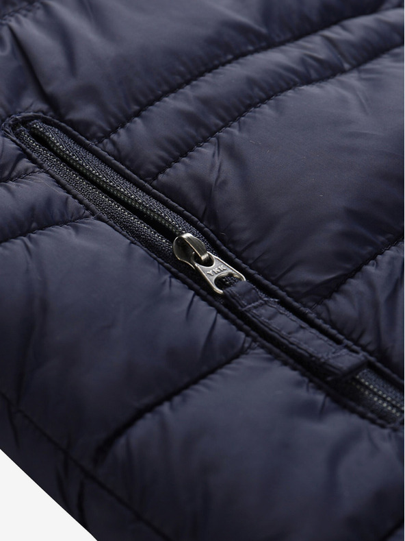 ALPINE PRO Kaki-modra otroška reverzibilna zimska bunda ALPINE PRO EROMO