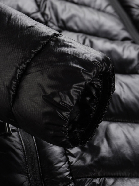 ALPINE PRO Črn ženski zimski prešiti plašč ALPINE PRO OREFA