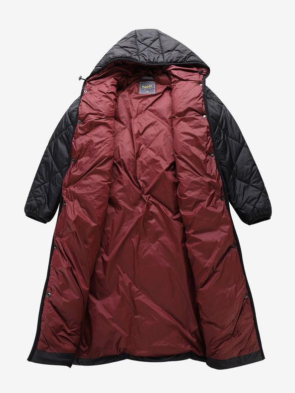 NAX Črn ženski zimski prešiti plašč NAX ZARGA