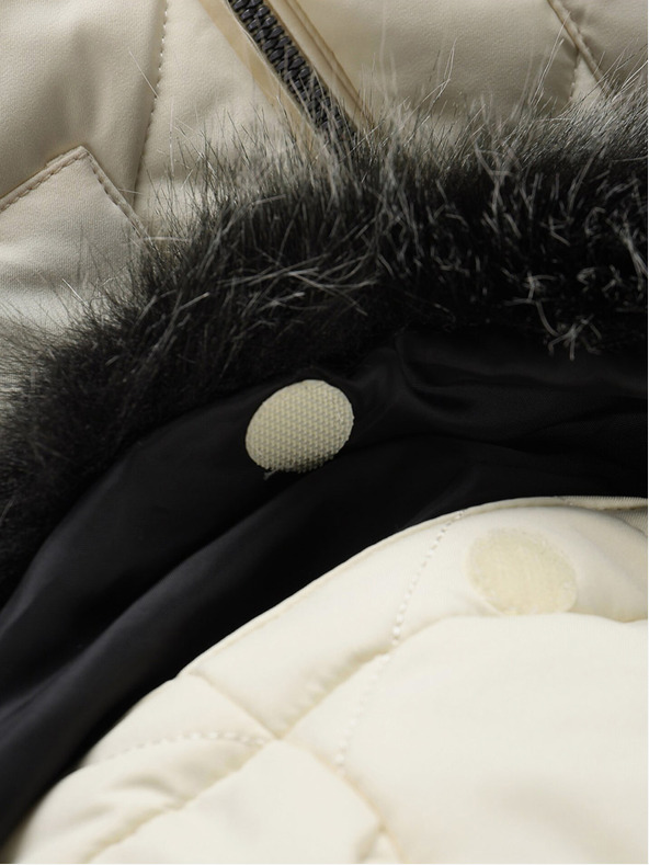 ALPINE PRO Kremasta ženska zimska jakna ALPINE PRO LODERA