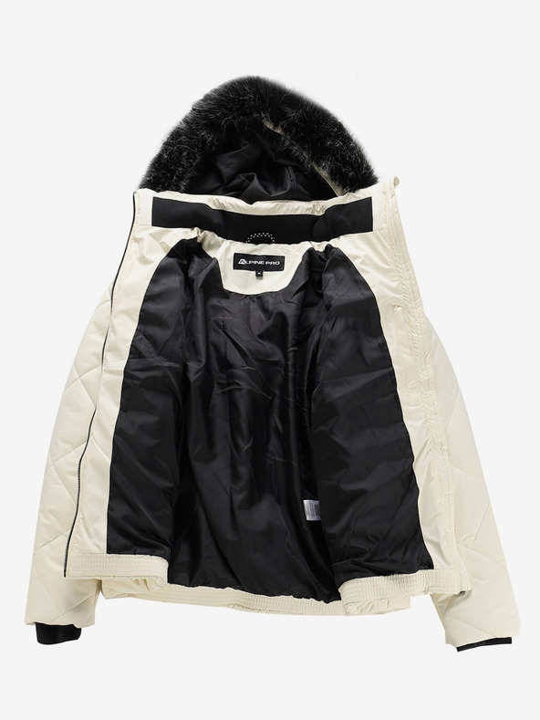 ALPINE PRO Kremasta ženska zimska jakna ALPINE PRO LODERA