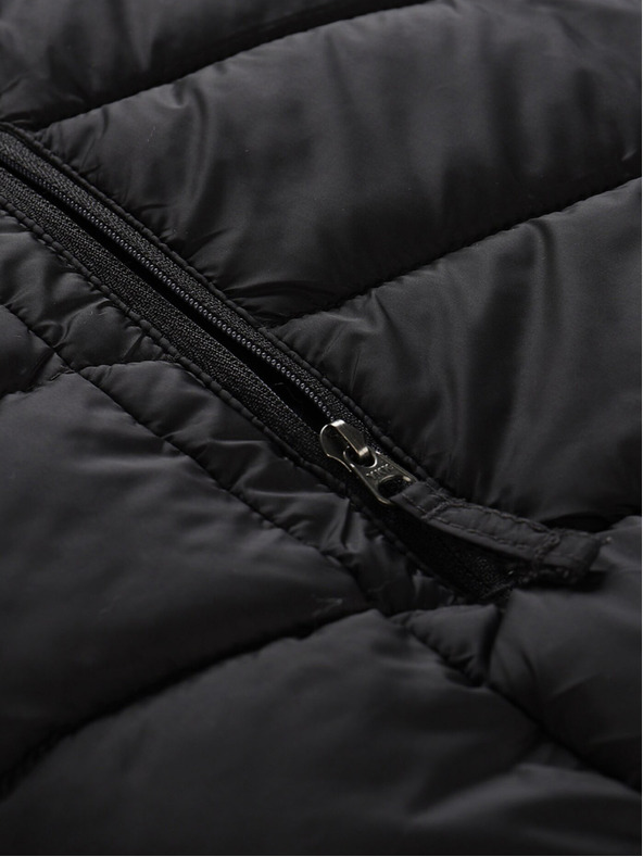 ALPINE PRO Črna ženska reverzibilna zimska prešita jakna ALPINE PRO EROMA