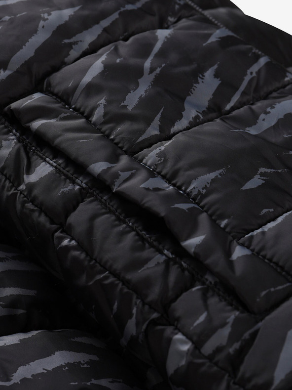 ALPINE PRO Črna ženska reverzibilna zimska prešita jakna ALPINE PRO EROMA