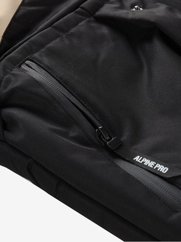 ALPINE PRO Črna in bež moška zimska jakna ALPINE PRO EGYP
