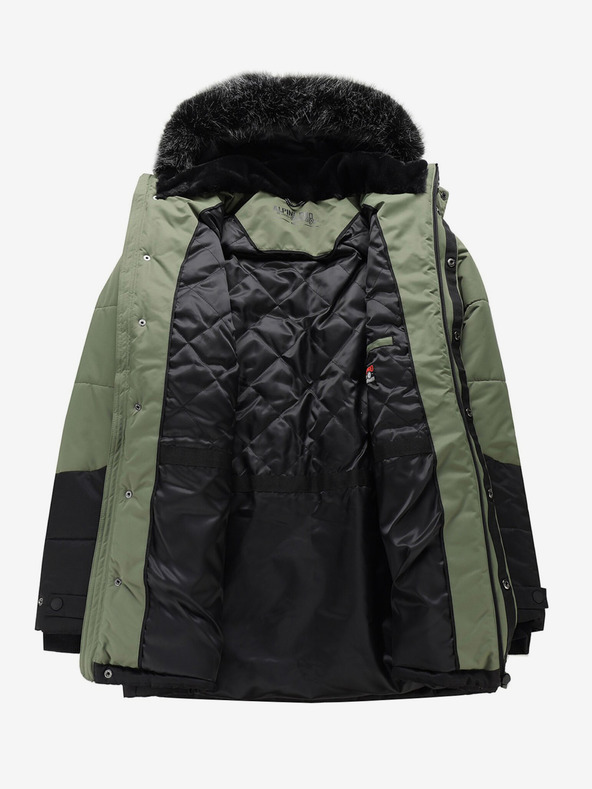 ALPINE PRO Črno-zelena moška zimska jakna ALPINE PRO EGYP