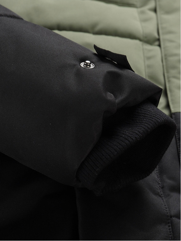 ALPINE PRO Črno-zelena moška zimska jakna ALPINE PRO EGYP