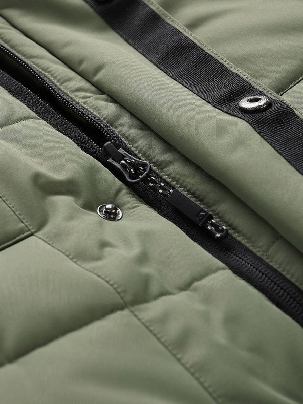 ALPINE PRO Črno-zelena moška zimska jakna ALPINE PRO EGYP