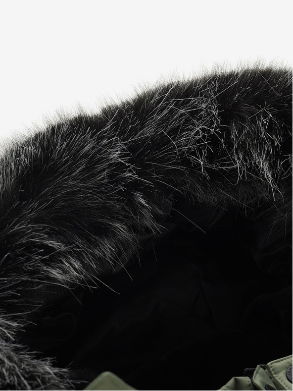 ALPINE PRO Črno-zelena moška zimska jakna ALPINE PRO EGYP