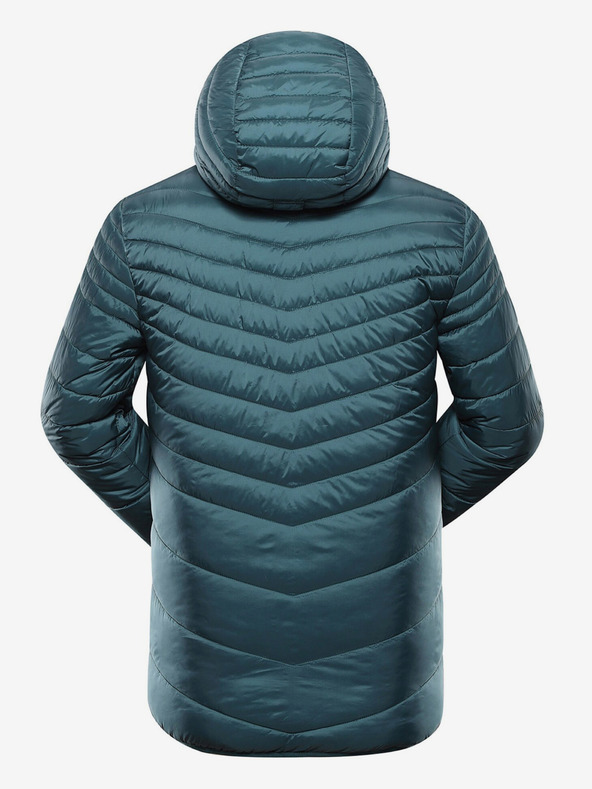 ALPINE PRO Zeleno-bela izmenljiva moška zimska jakna ALPINE PRO EROM