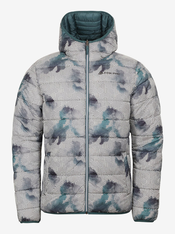 ALPINE PRO Zeleno-bela izmenljiva moška zimska jakna ALPINE PRO EROM