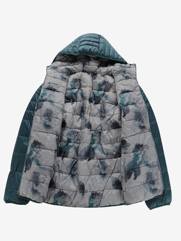 ALPINE PRO Zeleno-bela izmenljiva moška zimska jakna ALPINE PRO EROM