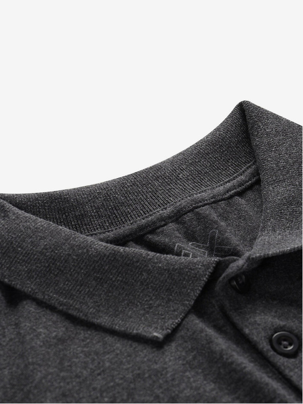 NAX Temno siva moška osnovna polo majica NAX HOFED