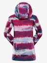ALPINE PRO Siva in roza dekliška zunanja jakna ALPINE PRO ZEREDO