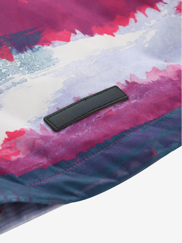 ALPINE PRO Siva in roza dekliška zunanja jakna ALPINE PRO ZEREDO