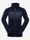 ALPINE PRO Temno moder otroški pulover z zadrgo ALPINE PRO ZEGO