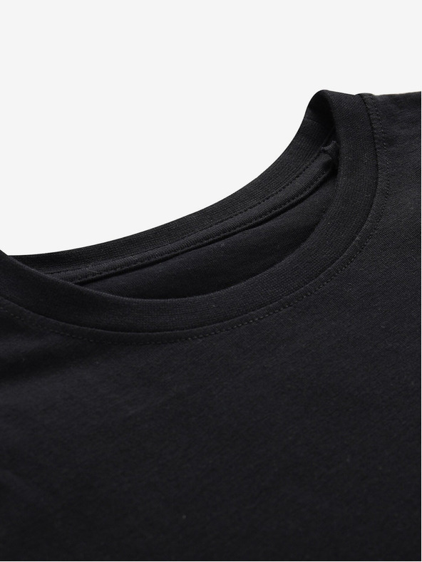 NAX Črna otroška majica NAX OLEMO