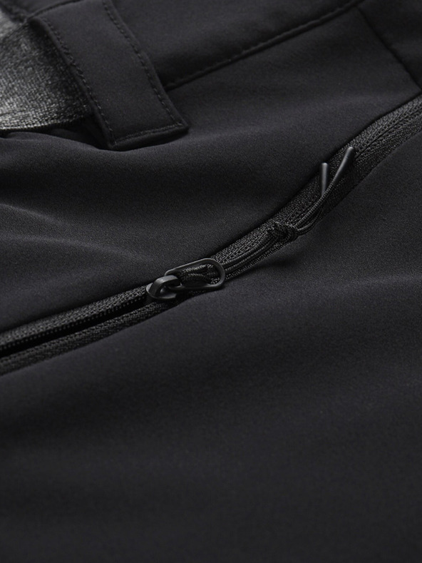 ALPINE PRO Črne moške hlače za na prostem ALPINE PRO Ramel