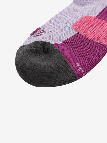 ALPINE PRO Roza in vijolične unisex nogavice z antibakterijsko obdelavo ALPINE PRO CERAHE