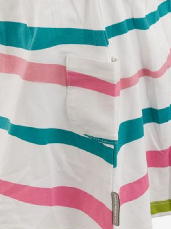 ALPINE PRO Belo dekliško črtasto krilo ALPINE PRO Owelo