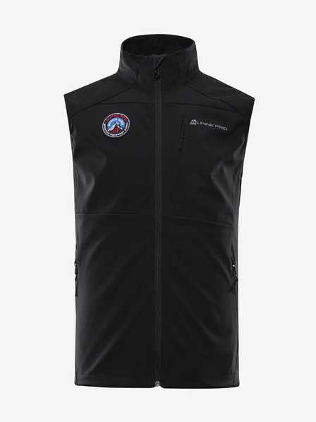 ALPINE PRO Črni moški telovnik iz softshell materiala ALPINE PRO WERS