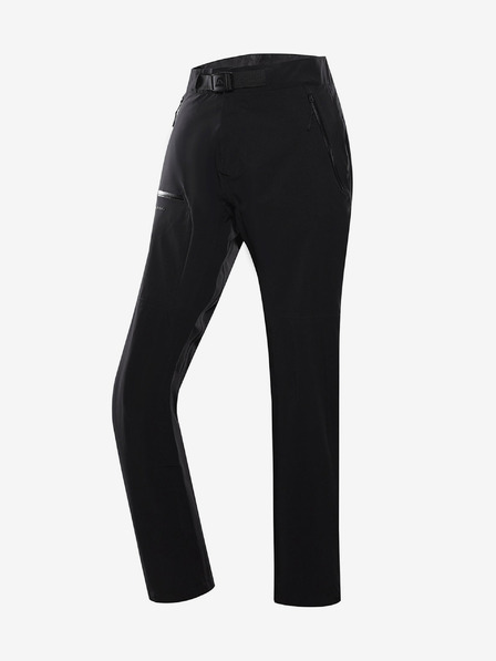 ALPINE PRO Črne moške športne hlače z membrano ALPINE PRO Zoner