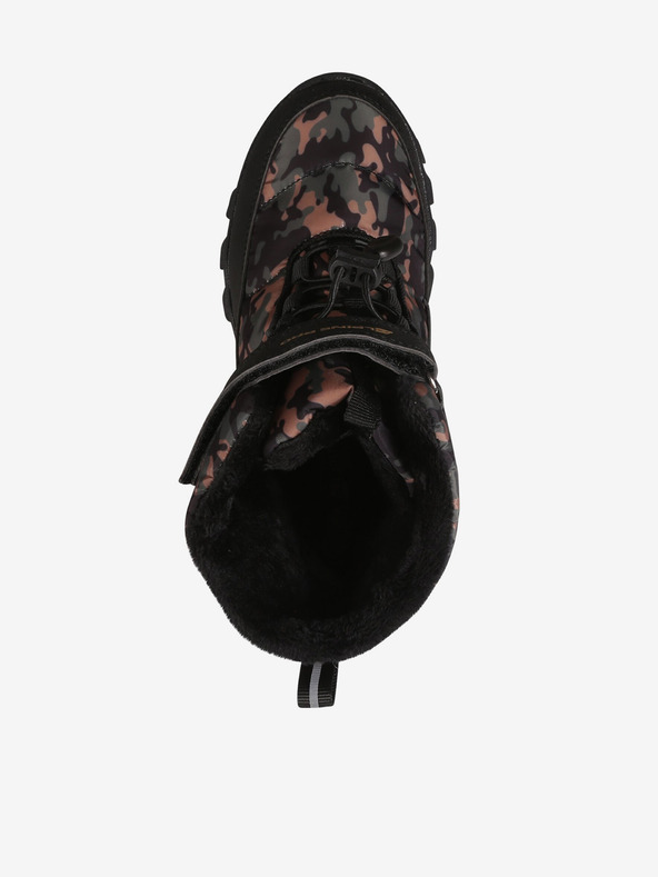 ALPINE PRO Črni vzorčeni otroški snežaki Alpine Pro Lando