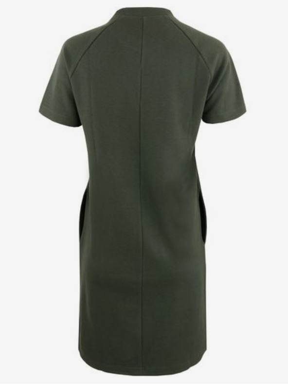 ALPINE PRO Temno zelena ženska obleka ALPINE PRO Langa