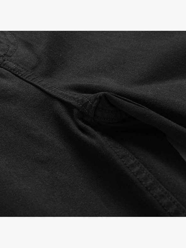 NAX Črne ženske široke tovorne hlače NAX Serda