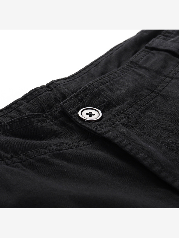 NAX Črne ženske široke tovorne hlače NAX Serda