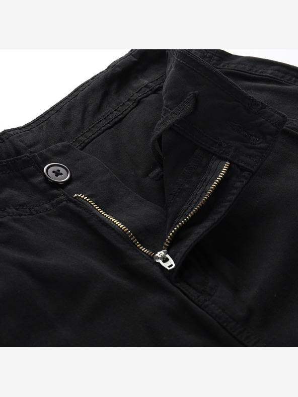 NAX Črne ženske široke tovorne hlače NAX Serda