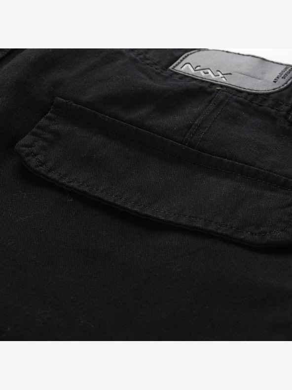 NAX Črne ženske široke tovorne hlače NAX Serda