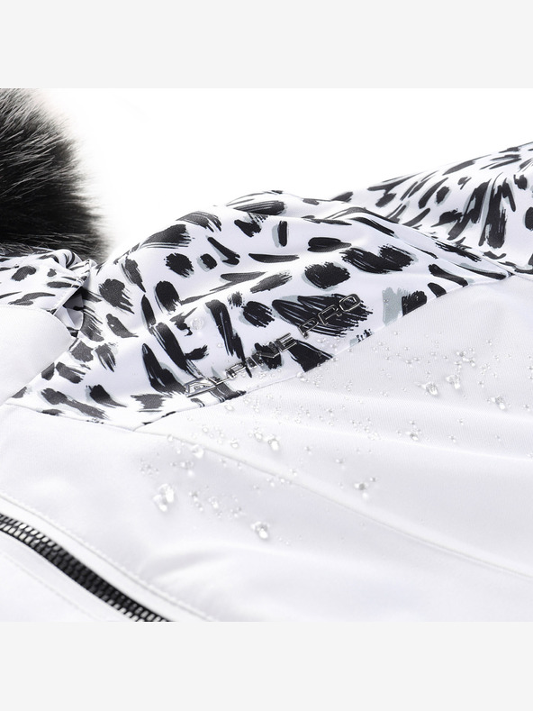 ALPINE PRO Ženski smučarski plašč z membrano PTX ALPINE PRO OLADA bela pb