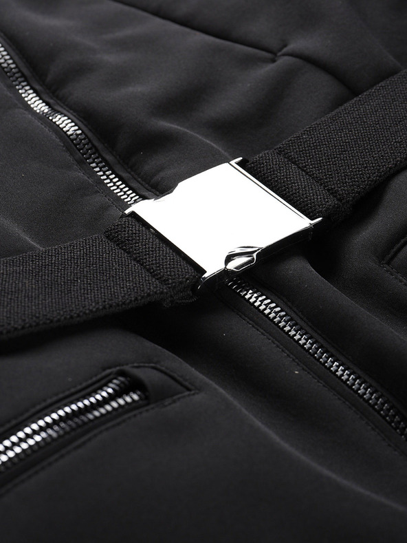 ALPINE PRO Ženska softshell smučarska jakna z membrano ALPINE PRO DOWELA črna