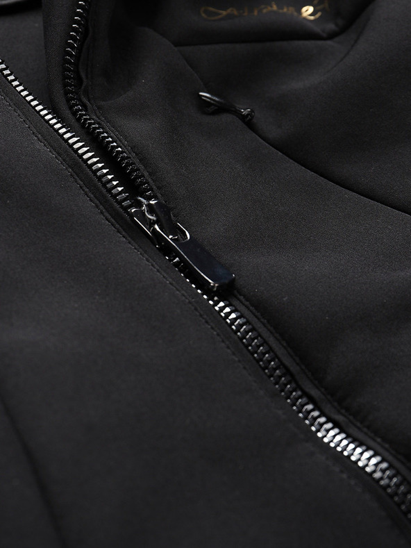 ALPINE PRO Ženska softshell smučarska jakna z membrano ALPINE PRO DOWELA črna