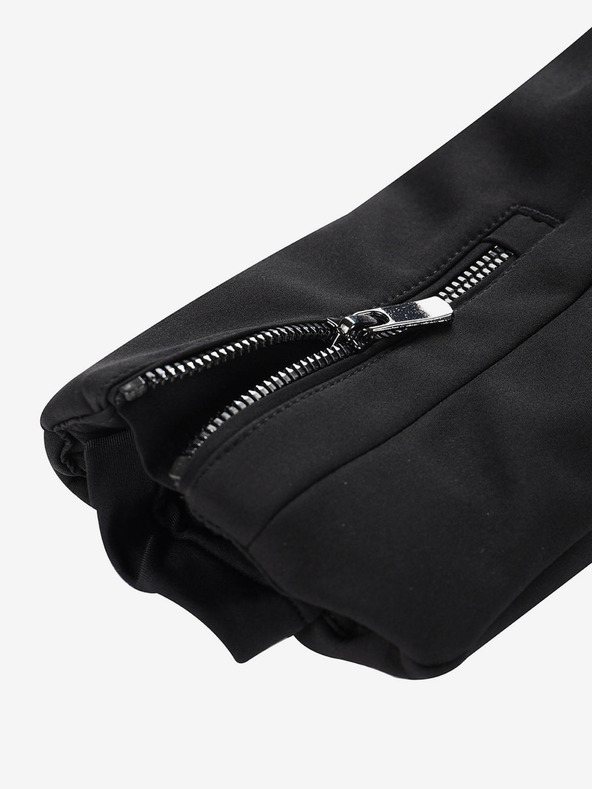 ALPINE PRO Ženska softshell smučarska jakna z membrano ALPINE PRO DOWELA črna