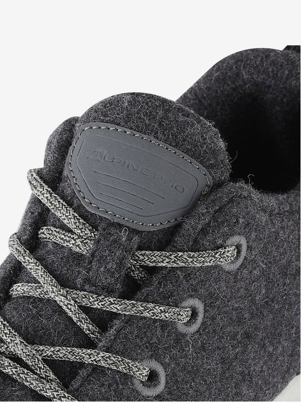ALPINE PRO Mestni čevlji ALPINE PRO WOOLE dk.true gray