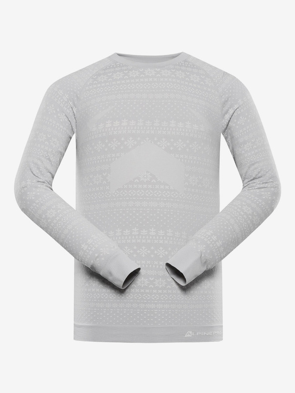 ALPINE PRO Moško hitro sušeče spodnje perilo - majica ALPINE PRO AMBOS dk.true siva