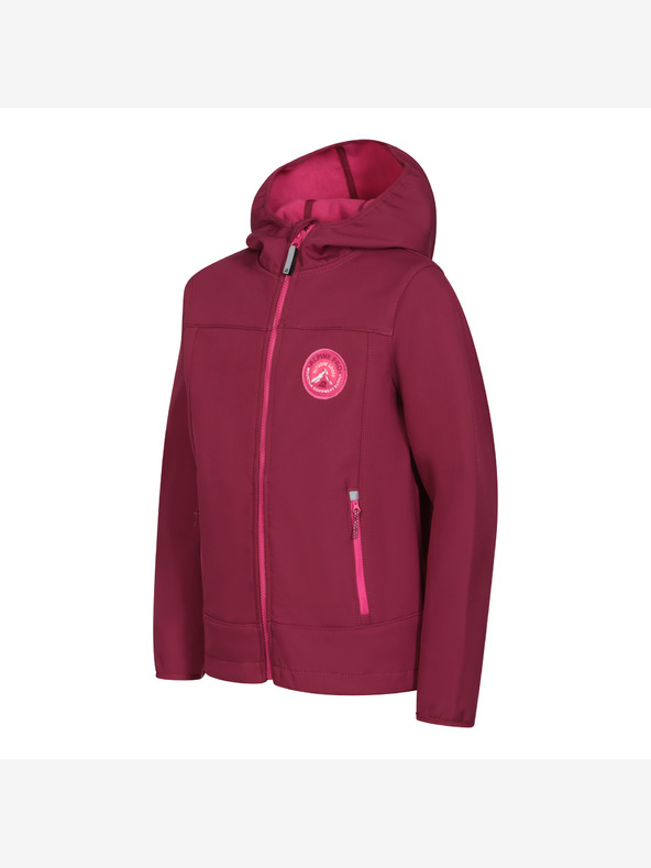 ALPINE PRO Otroška softshell jakna z membrano ALPINE PRO OMANO anemone