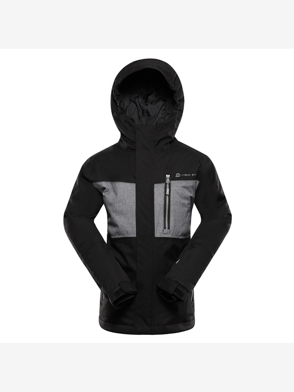 ALPINE PRO Otroška smučarska jakna s ptx snežno membrano ALPINE PRO COMEDO črna
